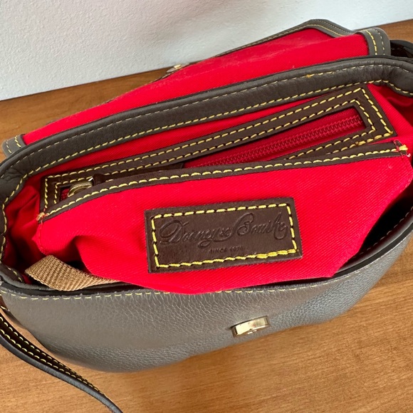 Dooney & Bourke Gray Leather Crossbody Bag - Picture 8 of 8